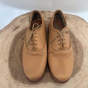 Vintage 1980s G.H. Bass & Co. Leather Oxford Shoes – Tan | Size 9M